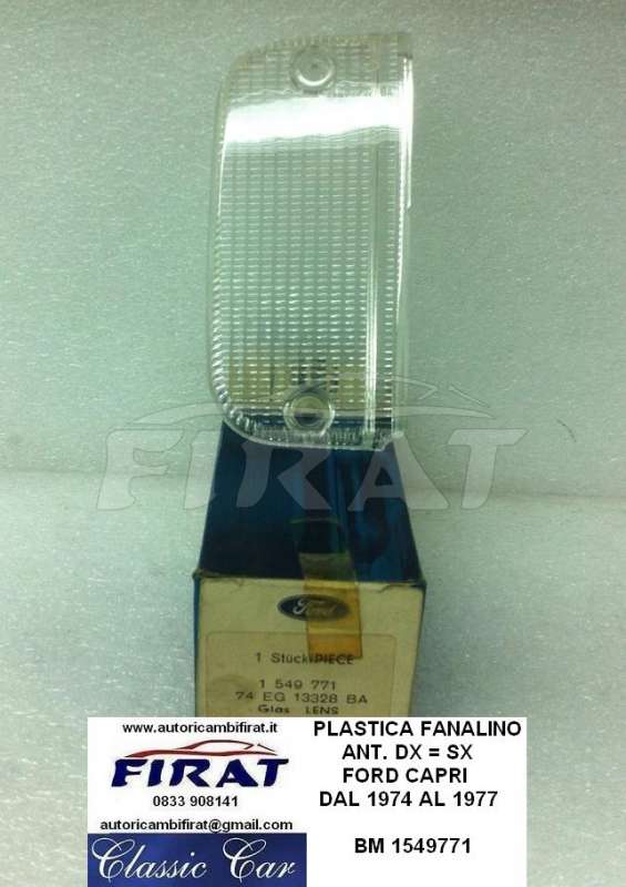 PLASTICA FANALINO FORD CAPRI 74 - 77 ANT. BIANCO